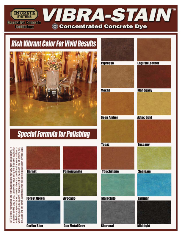 Concrete Stain Color Chart Behr