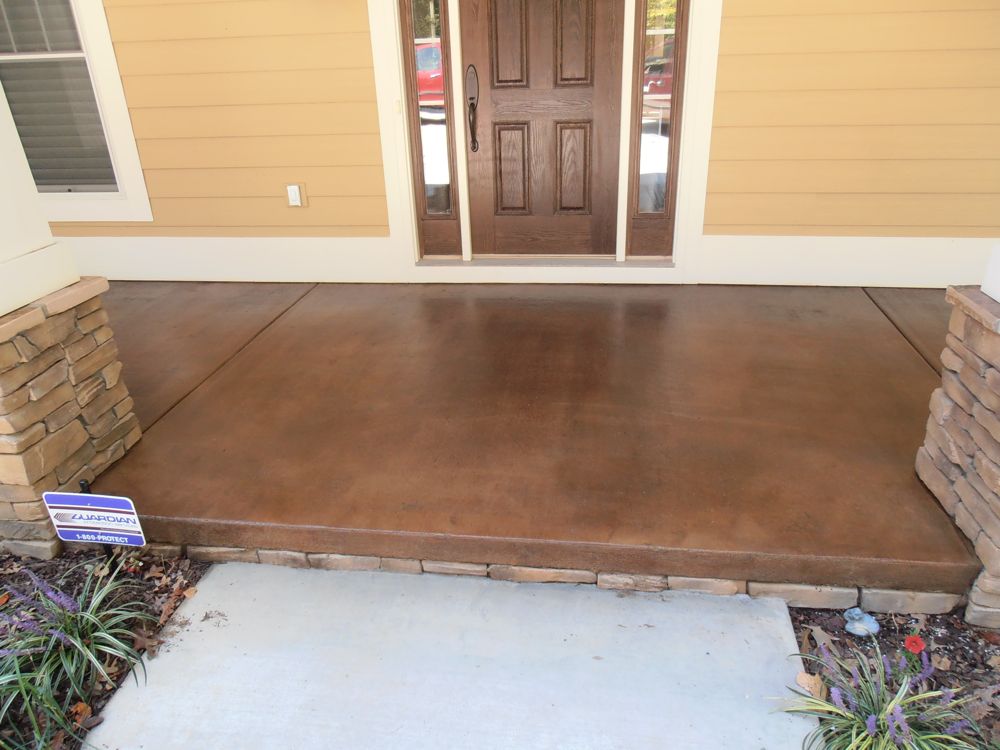 Stained Concrete Ideas For Exterior, Can You Stain Your Own Concrete Patio
